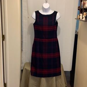 Tommy Hilfiger Sz4 Blue/Red Plaid Sleeveless Dress